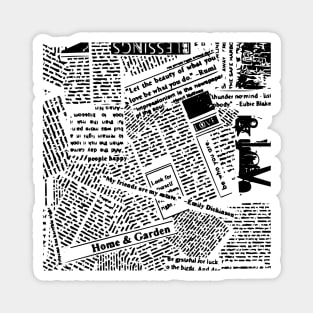 Newspaper Print Magnet