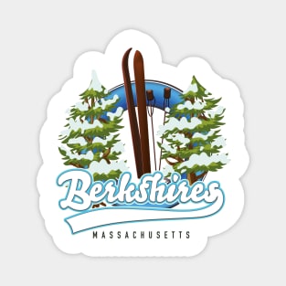 Berkshires Massachusetts Ski logo Magnet