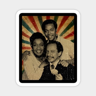 The Jeffersons Family -  - Photo Vintage Retro Look Fan Design Magnet