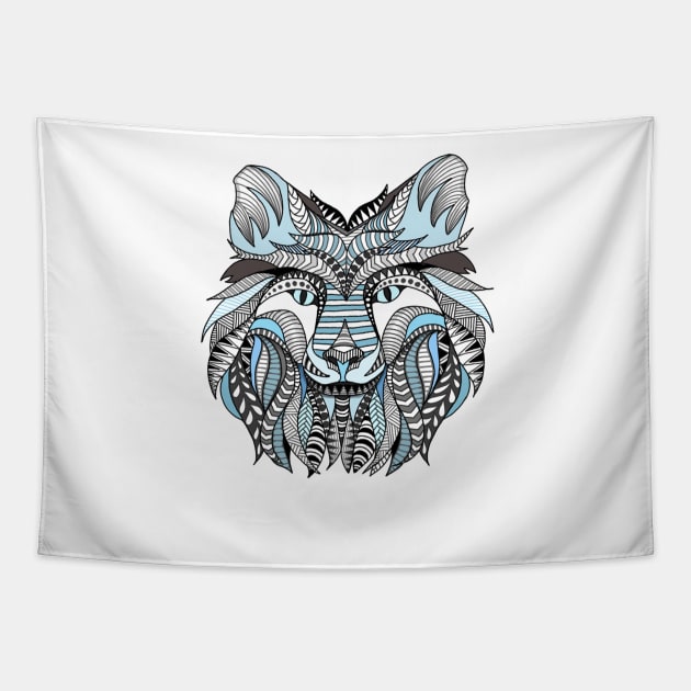 Winter Wolf Tapestry by paviash