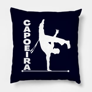 Capoeira brazilian sport silhouette Pillow