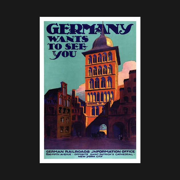 Vintage Travel Poster Germany by vintagetreasure