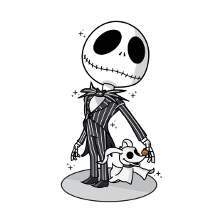 Mr. skeleton and his ghost dog T-Shirt