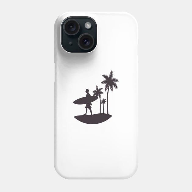 Surfing Phone Case by Double You Store