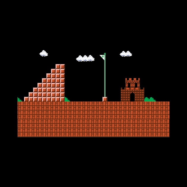 retro game castle by nomadearthdesign