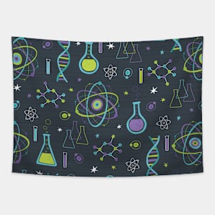 Midcentury Modern Science Tapestry