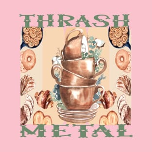 Thrash Metal Coffee and Cake T-Shirt