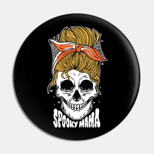 Spooky Mama // Messy Bun Halloween Mom Pin