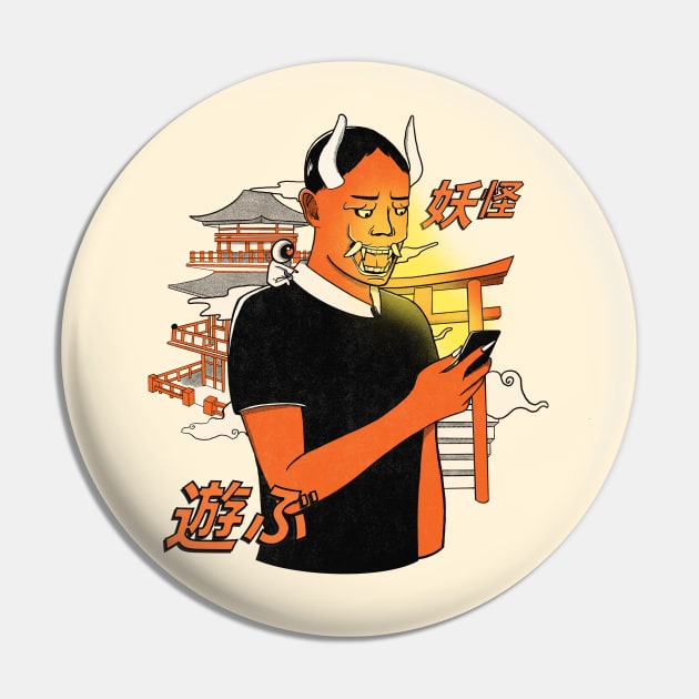 Oni goes Digital Pin by The Graphicallist