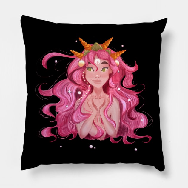 Sea Queen Pillow by irina_zhelinskaya