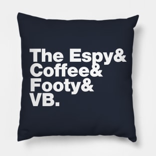 Melbourne (VB white print) Pillow