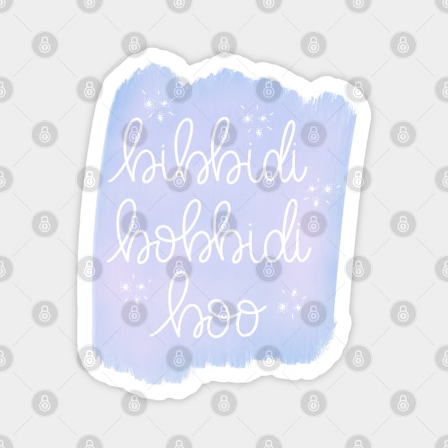 Cinderella Bibbidi Bobbidi Boo Magnet by janiejanedesign