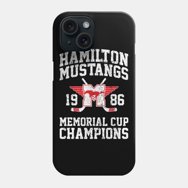 Hamilton Mustangs Memorial Cup Champions (Variant) Phone Case by huckblade