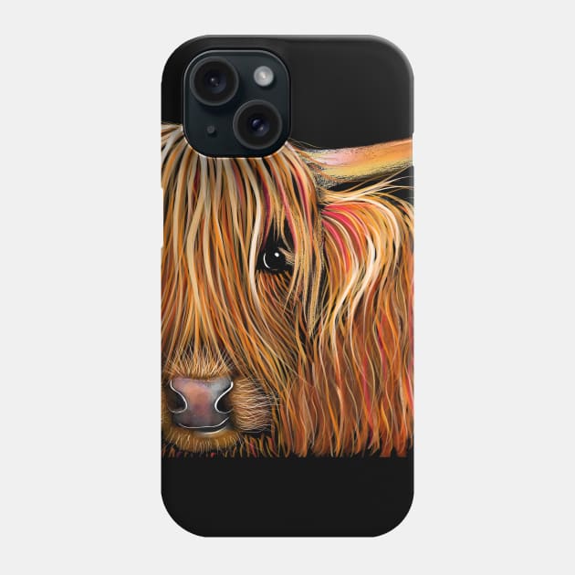 SCoTTiSH HiGHLaND CoW ' BuTTeRNuT ' Phone Case by ShirleyMac