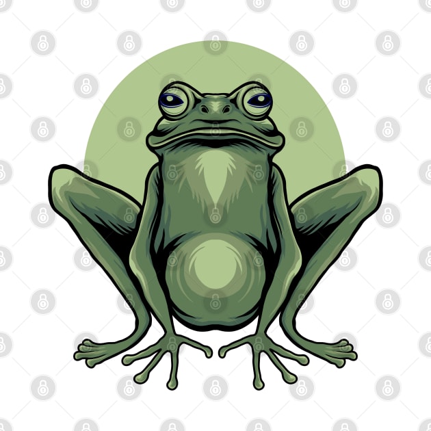 Green frog by Tuye Project