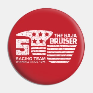 1974 - Baja Bruiser (Original - White on Red - Worn) Pin