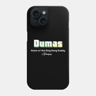 Dumas Arkansas Yellow Text Phone Case