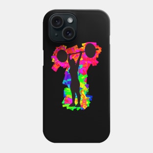 Female Body Builder Weight Lifter Phone Case