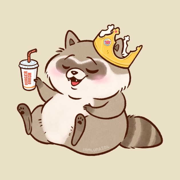 Let Them Eat Trash Raccoon by iamlunasol