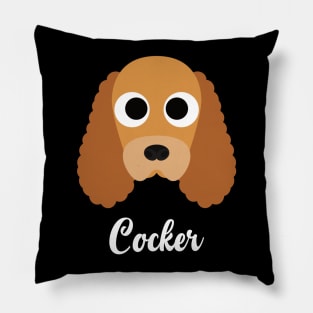 Cocker - English Cocker Spaniel Pillow