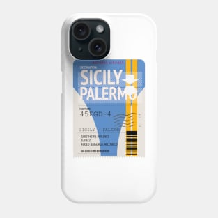 Sicily Palermo plane ticket Phone Case