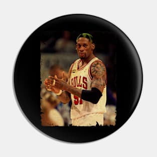 Dennis Rodman - Vintage Design Of Basketball Pin