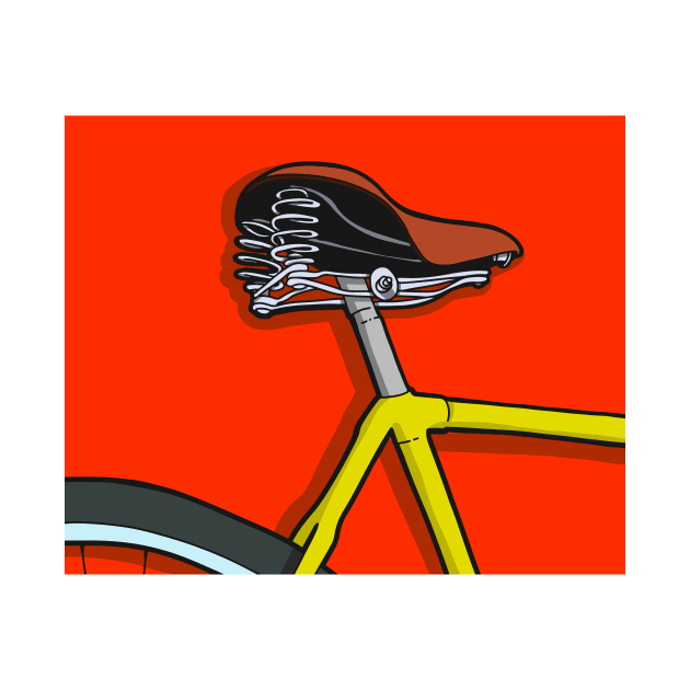 Vintage Bicycle Cartoon Style by thelazypigeon