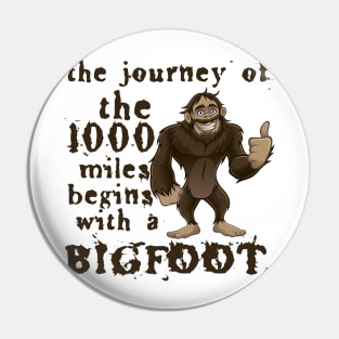 Funny hiking by bigfoot Pin