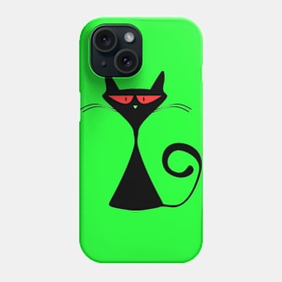 The black cat Phone Case