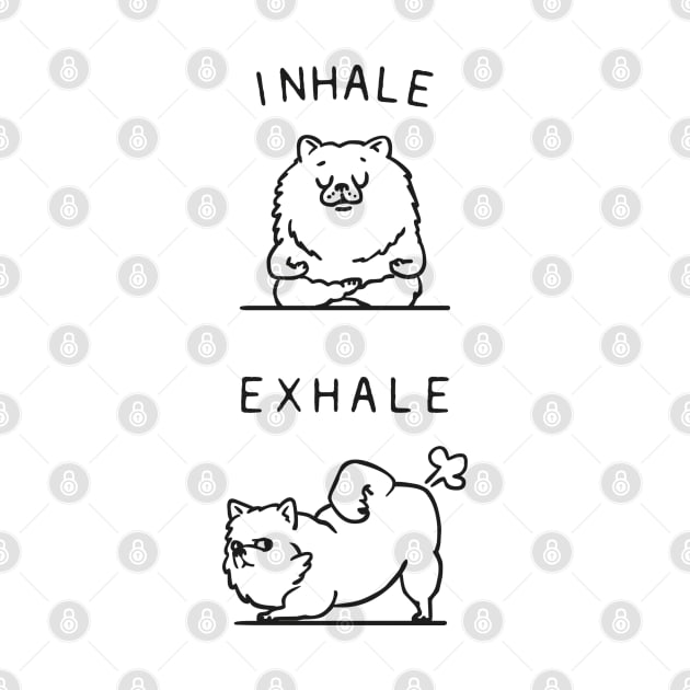 Inhale Exhale Pomeranian by huebucket