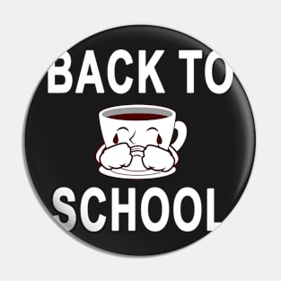 Return Back To School After Vacation Coffee Cry Funny , Back To School Pin