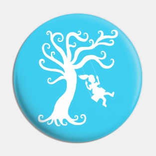 Carefree Spring Tree Silhouette Pin