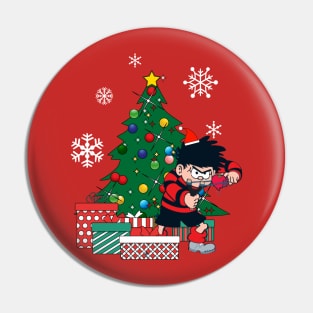 Dennis The Menace Around The Christmas Tree Pin