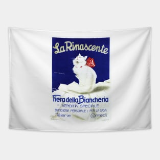 LA RINASCENTE Clothing Linen Fair Special Sale Vintage Italian Department Store Ad Tapestry