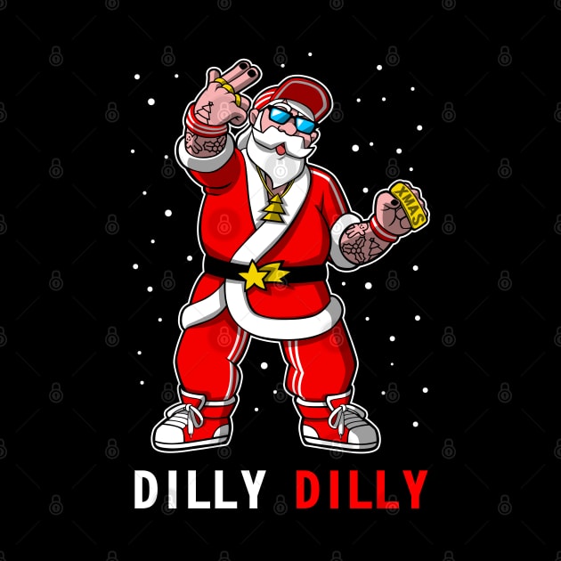 Dilly Dilly Santa Claus Hipster by albertocubatas