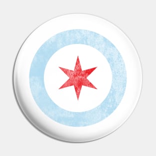 City of Chicago Flag Star Pin