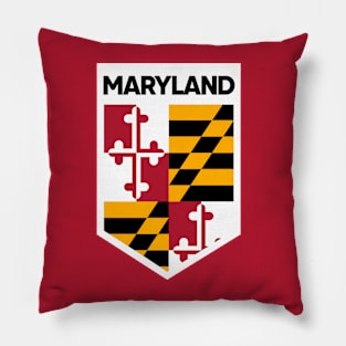 Maryland State Flag Emblem Pillow