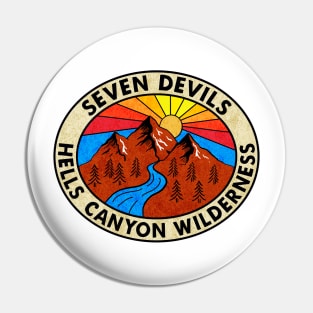 Seven Devils Mountains Hells Canyon Wilderness Idaho Snake River Pin