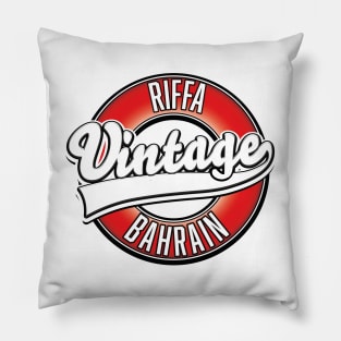 Riffa bahrain vintage logo Pillow