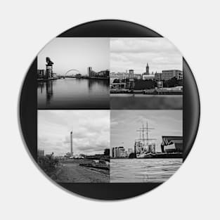 Glasgow landmarks on the Clyde Pin