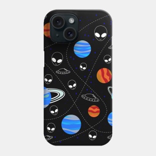 galaxy alien invaders ecopop Phone Case