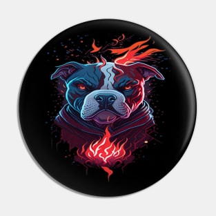 warier pitbull dog Pin