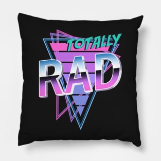 Totally Rad 80s Retro 80s Nostalgia Pillow