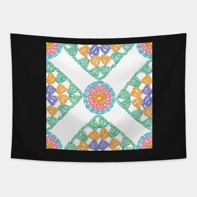 Granny square Tapestry by Papergrape