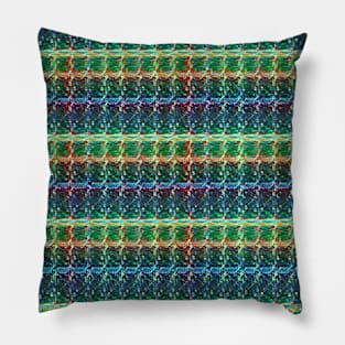 Blue and green stripes. Pillow