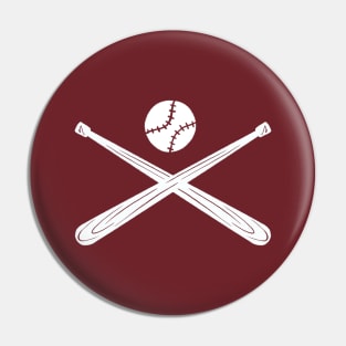 Baseball crossbones Pin