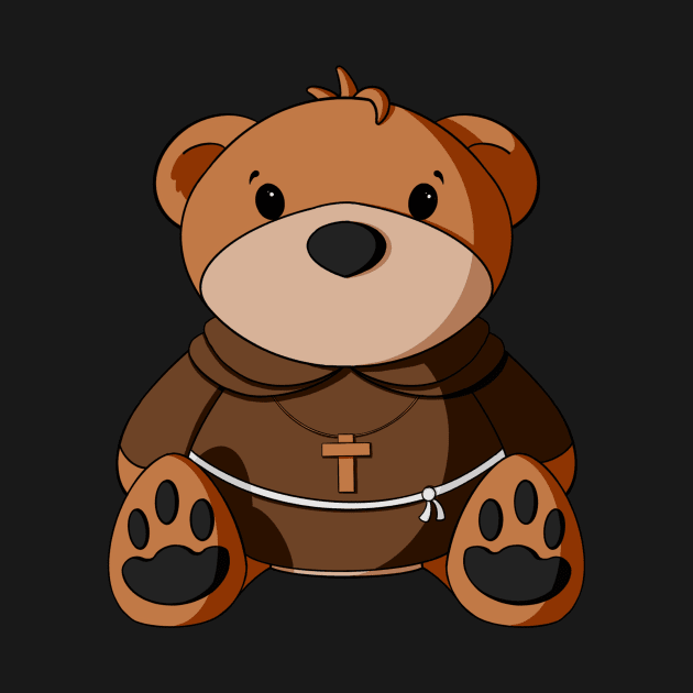 Friar Tuck Teddy Bear by Alisha Ober Designs