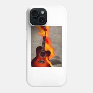 Guitar on Fire Phone Case