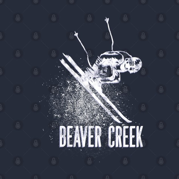 Beaver Creek CO Ski Mountain Resort Downhill Skier by Pine Hill Goods