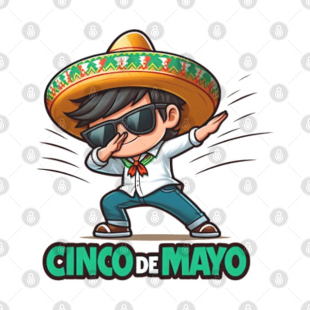 Dabbing BOY Cinco De Mayo Let's Fiesta Mexican Party by MetAliStor ⭐⭐⭐⭐⭐